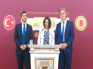 HDP'li vekiller mecliste basın açıklaması yaptı