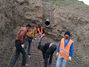 Berçelan’da maslak ve kaptaj çalışması başladı