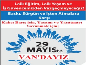 Hakkari KESK’ten Van mitingine çağrı