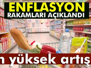 Enflasyon rakamları açıklandı