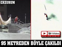 95 metreden yere çakıldı