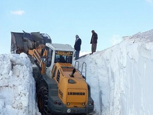 Hakkari'deki yayla yolları kardan temizlendi