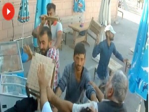 Tabureler havada uçuştu: 10 yaralı