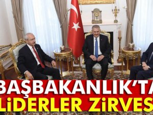 Kılıçdaroğlu ve Bahçeli Başbakanlık'ta