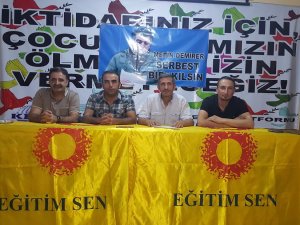 Hakkari- Eğitim-Sen’den KHK açıklaması