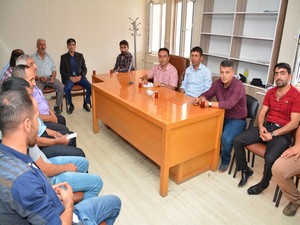 Belediye bayram öncesi kasaplar ile toplandı