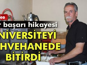 Üniversiteyi kahvehanede bitirdi