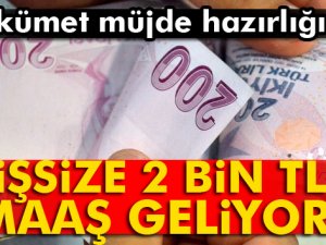 İşsize 2 bin TL maaş geliyor
