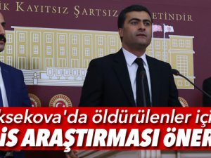 Yüksekova'da öldürülenler için Meclis Araştırması önergesi