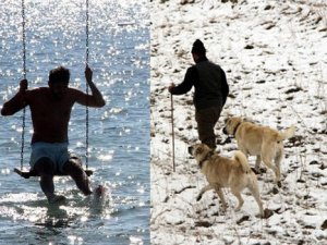 Batıda bahar doğuda kış!