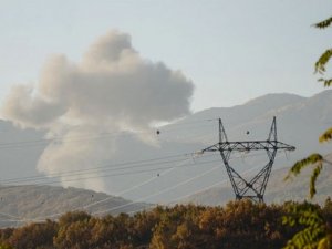 Bomba yüklü araç imha edildi