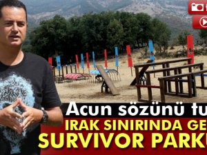 Irak sınırında gerçek Survivor parkuru kuruldu