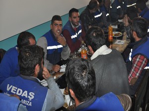 Belediye, TEDAŞ çalışanları yemekte buluştu