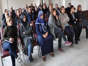 Belediye çalışanlarına iş güvenliği semineri