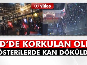 ABD'de korkulan oldu! Gösterilerde kan döküldü
