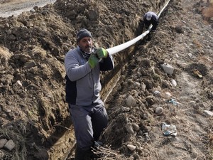 Hasar gören su şebekesi yenileniyor