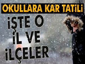 Türkiye geneli nerede okullar tatil edildi?