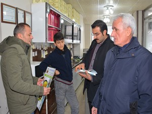 Belediye ekipleri biyodizel projesini tanıttı