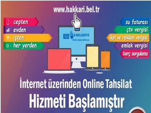 Belediyesi online tahsilat hizmetine başladı!