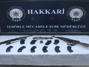 Hakkari'de silah ve mühimmat ele geçirildi!