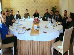 Emniyet gazetecilerle aylık  sohbet toplantısı yaptı