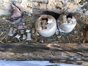 Oğul köyü kırsalında mühimmat ele geçirildi!