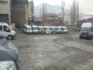 Köy ve okul servisleri için yeni garaj yeri belirlendi