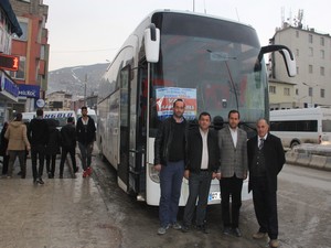 Hakkari’de otobüs heyecanı!