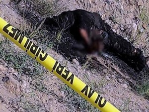 Yakılmış erkek cesedi bulundu