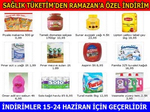 Sağlık tüketimden Ramazan indirimi!