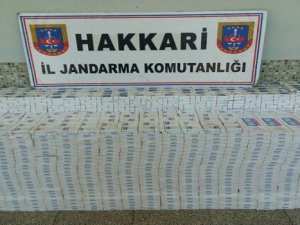 Yüksekova'da 8 bin 110 paket sigara ele geçirildi!