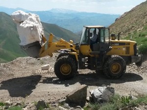 Hakkari’de Haziran ayında karla mücadele çalışması!