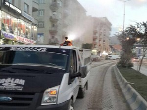 Hakkari'de haşerelerle mücadele çalışması sürüyor!