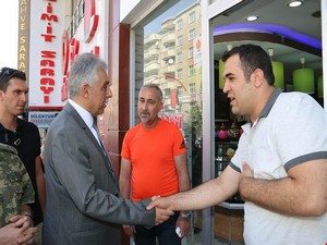 Vali Toprak: Esnafları ziyaret etti!
