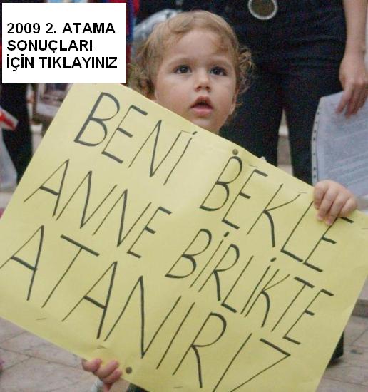 2009/2 Atama Sonuçları Açıklandı