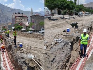 Hakkari’de elektrik hatları yer altına alınıyor!