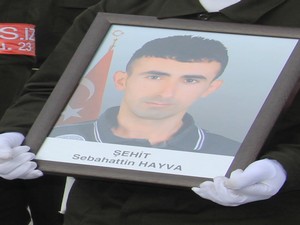 Şehit güvenlik korucusu Hayva için tören düzenlendi!