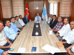 Belediye başkanı Epcim muhtarlarla toplantı düzenledi