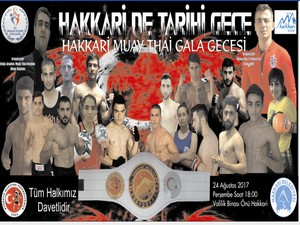 Hakkari'de Muay Thai gala gecesi düzenleniyor!