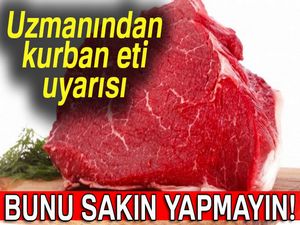 Diyetisyen Yıldıran: “Kurban etini kızartmayın, haşlayın”