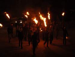 Dağgöl’dan meşaleli yürüyüş