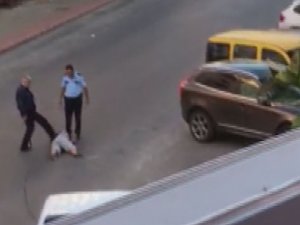 Kadını darp eden polis tutuklandı!