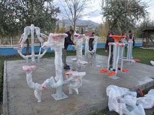 Yüksekova'da açık hava spor malzemelerine kavuştu!