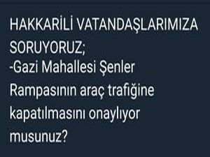 Hakkarili vatandaşlarımıza soruyoruz?