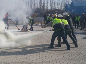 VEDAŞ yangın tatbikatı tam not aldı