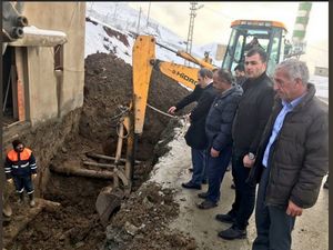 Başkan Epcim içme suyu çalışmalarını denetledi!