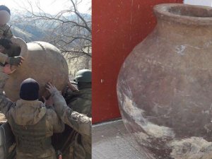 Orta Çağ dönemine ait küp bulundu
