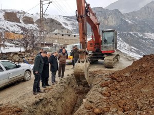 Başkan Epcim, içme suyu hattını denetledi