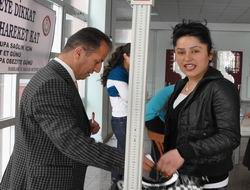 Obeziteye karşı boy,kilo ölüçümü başladı