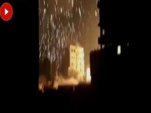 Rejim güçleri Fosfor bambası attı